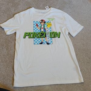 Brand New Old Navy youth XL 14/16 Pokemon white t shirt